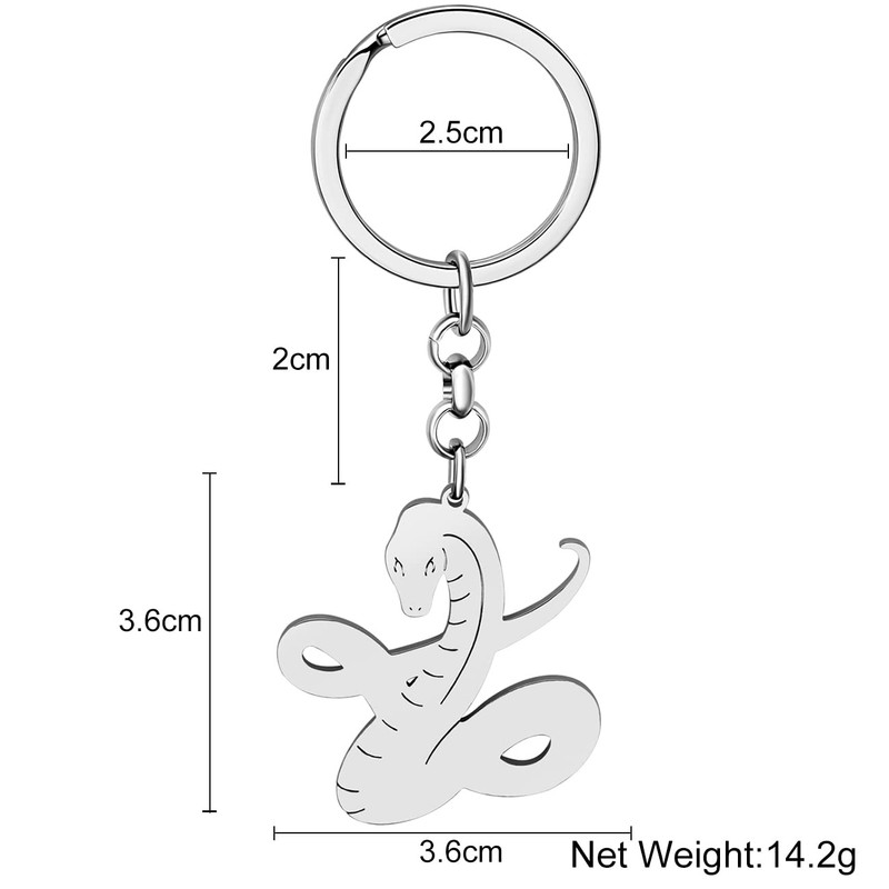 LONYOO Snake Keyring Stainless Steel Python Snake Gifts for Women