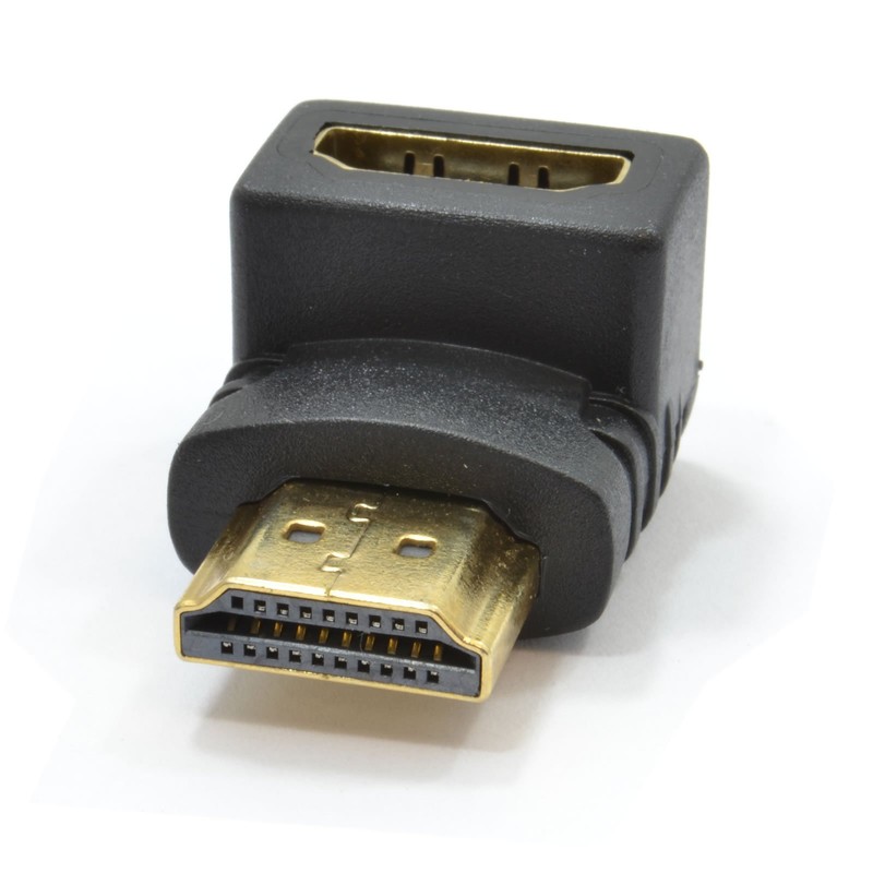 kenable HDMI Male to Female Right Angled Adapter 90 Degrees