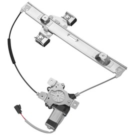 Obaee Rear Left Driver Side Power Window Regulator with Motor Compatible with Hummer H2 2003 2004 2005 2006 2007 2008 2009, Replace OE 751-707