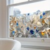BlissYard Flower Window Privacy Film Rainbow Window Film Anti-UV Sun