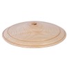 B&P Lamp® 6 Inch Diameter Wooden Vase Cap, Unfinished