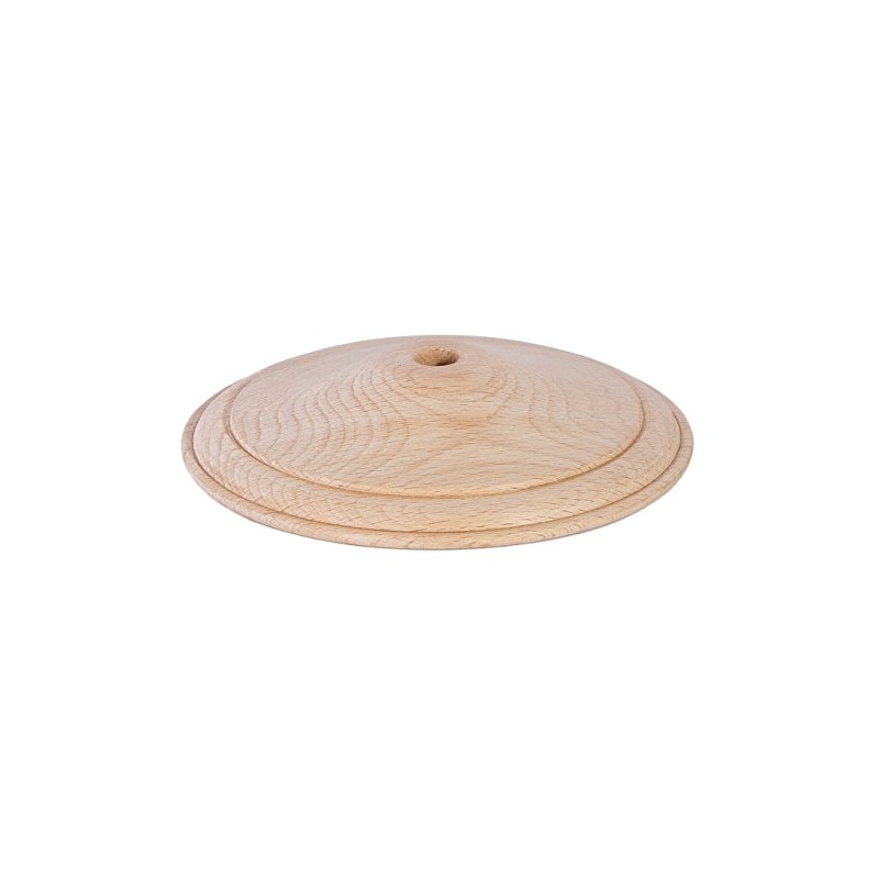 B&P Lamp® 6 Inch Diameter Wooden Vase Cap, Unfinished