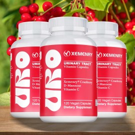 xemenry Urinary Tract - Cranberry, D-Mannose, Bladder Health, Kidney Support, Detox - One bottle-Trial stage