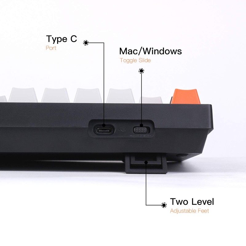 Keychron C2 Full Size Wired Mechanical Keyboard for Mac, Hot-swappable,