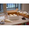 SCT White One-Piece Non-Window Bakery Boxes, 9 x 9 x