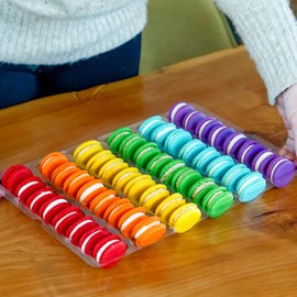 Macarons Mix - French Cookies - Baked Upon Order Macaroons with Recipe from France - Fresh Macarons Handcrafted by French Chefs - Gluten-free - Assorted Flavors (48 Macarons)