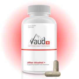 Vaud AFTER ALCOHOL C Anti Kater Kapseln mit Mariendistel, Curcuma & Bioperine? C Leber Detox & Regeneration nach Alkohol C Hochdosiert, Vegan, Laborgepr1ft, Swiss Quality
