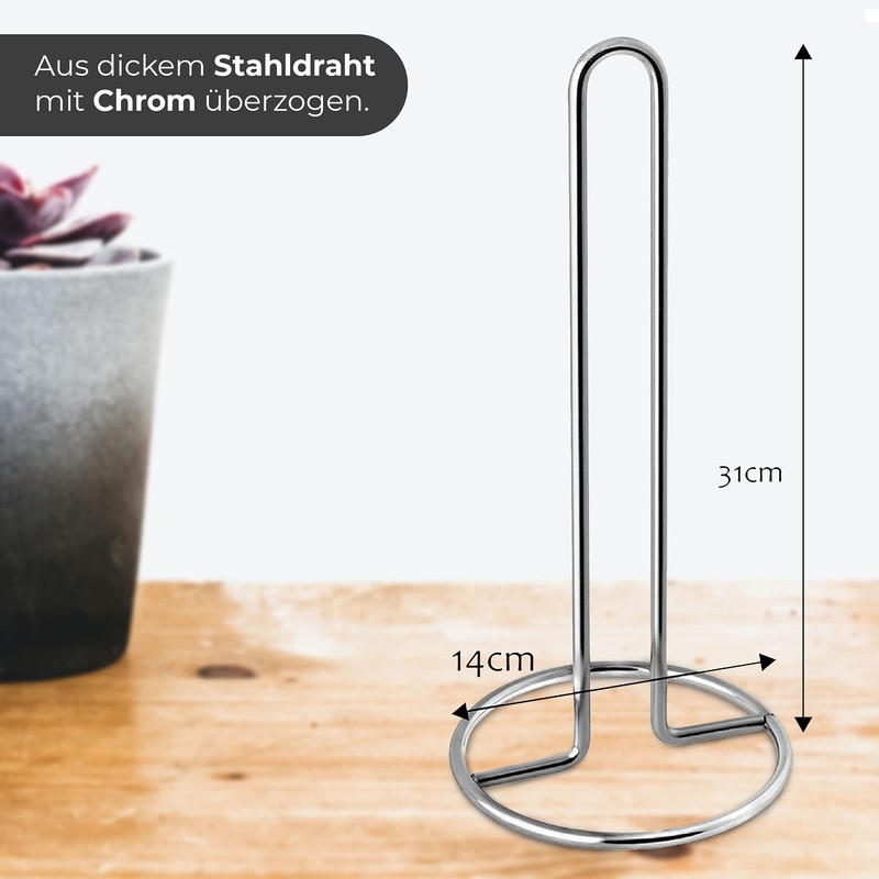 Kadax Paper Towel Holder, Kitchen Roll Holder, Practical Paper Holder,