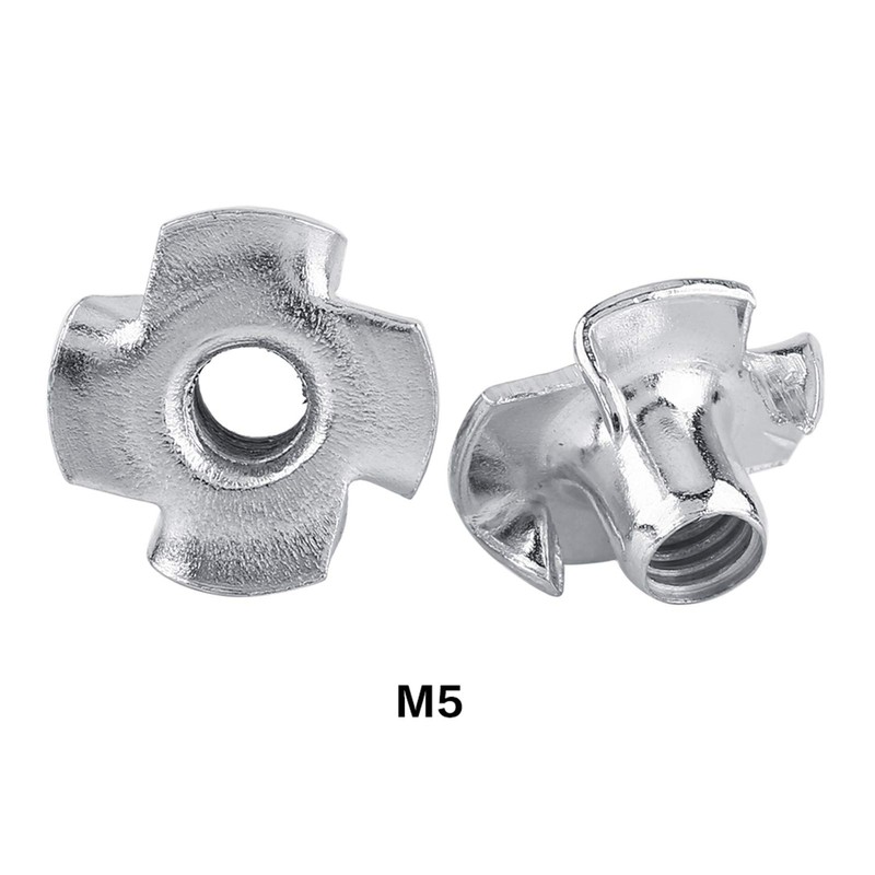 Pronged T-Nut, Pronged Nut M5, Nut, T-Nut, Tee Nut, Four-Pronged