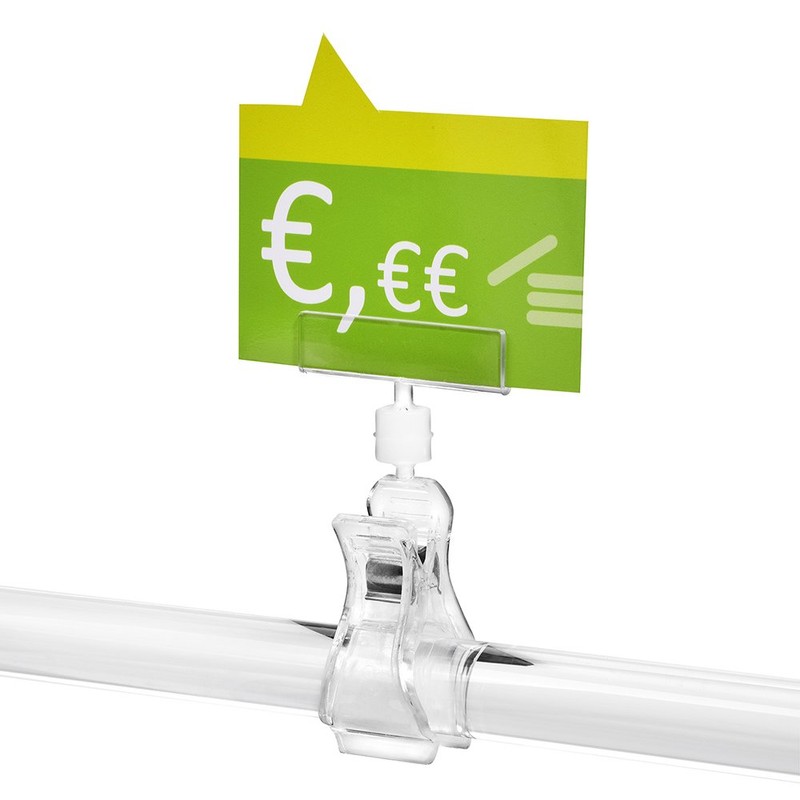 Pack of 10 Sign Holders for Price Labelling with Large