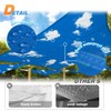 TANG 10'x21' Waterproof Sun Shade Sail Rectangle Outdoor Canopy UV