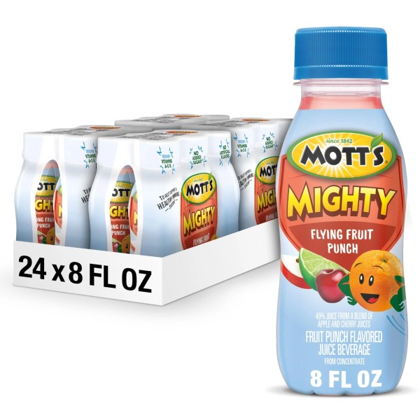 Mott's Mighty Juice Drinks Pack Of 24 8 Fl Oz