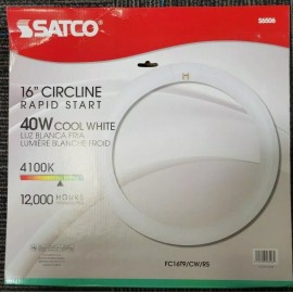 SATCO  6 pack - SATCO S6506 COOL WHITE 16" 40W CIRCLINE FLUORESCENT  FC16T9/CW/RS