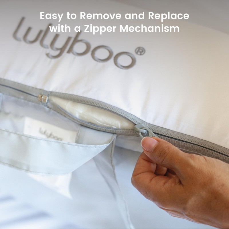 Lulyboo Lounge to-Go Replacement Cover - White, Breathable Mesh Sides,