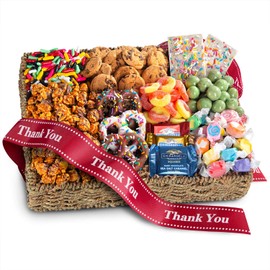 A Gift Inside Thank You Chocolate, Candies & Crunch Gift Basket,, ()
