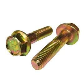 (4) 5/16-18x3 Grade 8 Hex Flange Bolts Frame Cap Screws Zinc Yellow