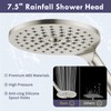HOWUWEY Dual Shower Heads with Handheld Spray Combo, 7.5" High