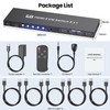 4K@60Hz HDMI KVM Switch 1 Monitor 5 Computers, USB 3.0