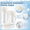 Jingmore 250pcs Christmas Snowflake Charcuterie Cups with Picks Set 50pcs