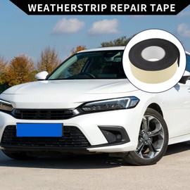 X AUTOHAUX Weatherstrip Tarpaulin Repair Tape/Outer Leak-Proof Tent Awning Tape Tear Resistant Tape for Truck RV Car/Durable EVA Foam 2.36"x0.12"x16.40ft / 1 Pc Yellow