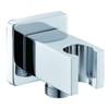 Concealed Square Shower Outlet Elbow with Handheld Shower Bracket Holder