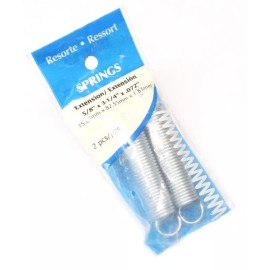 Hillman 2 Pack Hillman Group 543008 5/8" x 3-1/4" x .072" Zinc Plated Extension Spring