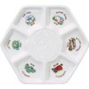 Hexagon Shaped Porcelain Passover Seder Plate