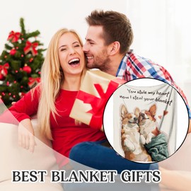 Valentines Gifts for Her/Him/Her Wife, Gifts for Girlfriend/Boyfriend, 60''*50'' Blanket, Girlfriend Gifts, Couple Gifts, Gift for Girlfriend, Wedding Gifts, Anniversary Blanket Gifts for Couple