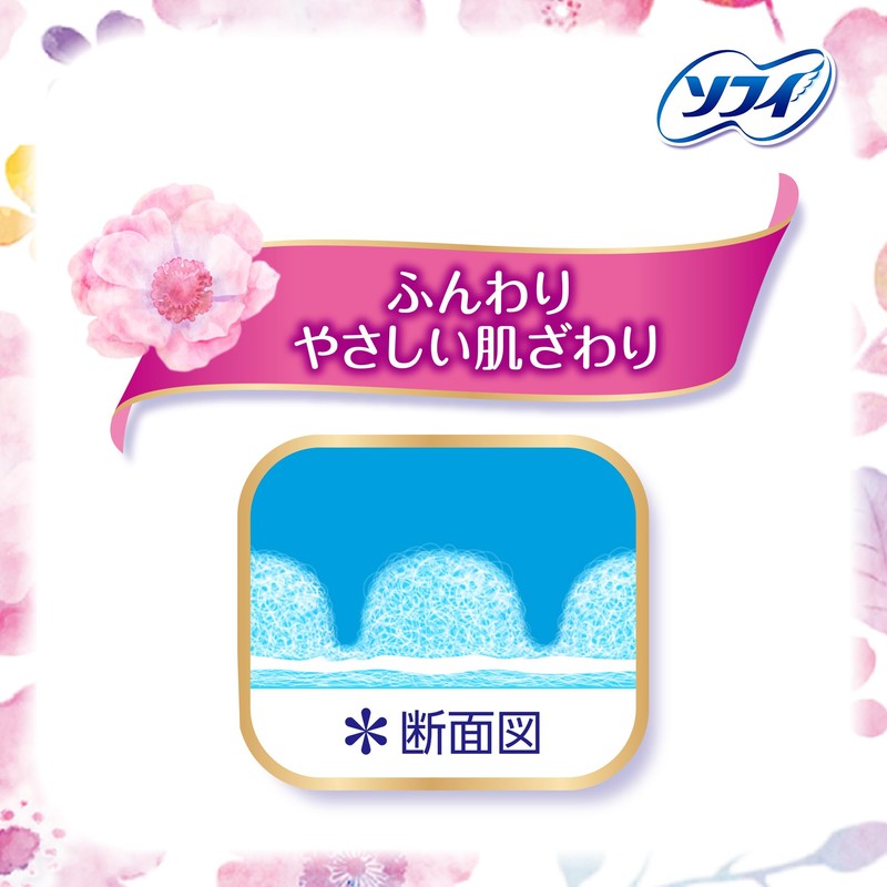 SOFY Hadamoi Ultra Slim Pads for Heavy to Regular Flow,