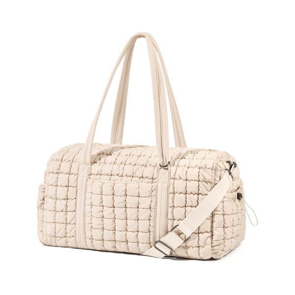 Quilted Travel Duffle Bag for Women Weekender Bag Large Puffer