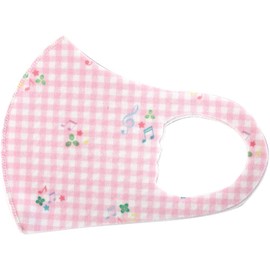 Just Willow Mask Antibacterial Music Pattern Pink Music Note Kids Size Washable Mask