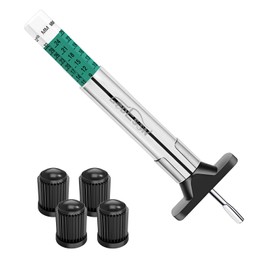 GODESON Tread Depth Gauge for Tyres MM Plastic Tyre Tread Depth Gauge Intelligent Colour Coded Tyre Tread Gauge for Motorcycle, Car, Truck