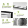 Ventilation Grille 150mm Stainless Steel Air Vents Cover, Louvered Grille