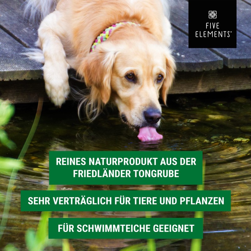 FIVE ELEMENTS Anti-floating algae active clay | natural pond clarification