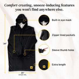 Big Blanket Hideout Hoodie Black | Soft, Cozy Comfort for the Whole Family | 2025 Edition