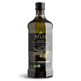 Atlas 750 mL Organic Cold Press Extra Virgin Olive Oil in Glass Bottle, Polyphenol Rich from Morocco | Newly Harvested Unprocessed from One Single Family Farm | Moroccan EVOO Trusted by Award-Winning Chefs