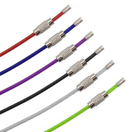 Keychain Cable Tie Bag Keychain Rope Keyring Wire Ring Fastening Wire Keyring Connection 1.5mm Black / 키고리 케이블타이 가방 열쇠고리 로프키링 와이어링 체결 와이어키링 연결 1.5mm블랙