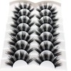 Losha Lashes Pack 7 Pairs Fluffy Faux Mink Eyelashes Soft