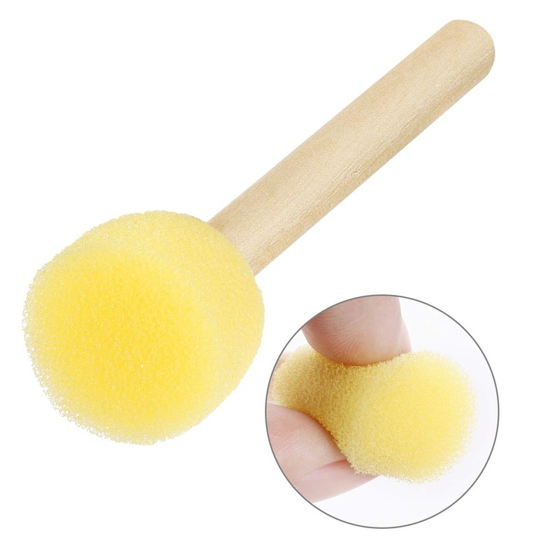 Outus 40 Pieces Round Sponge Foam Brush Set Paint Sponge