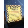 Private Parking Sticker Notice for Windscreen. You have parked on