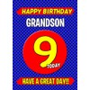 Grandson 9th Birthday Card