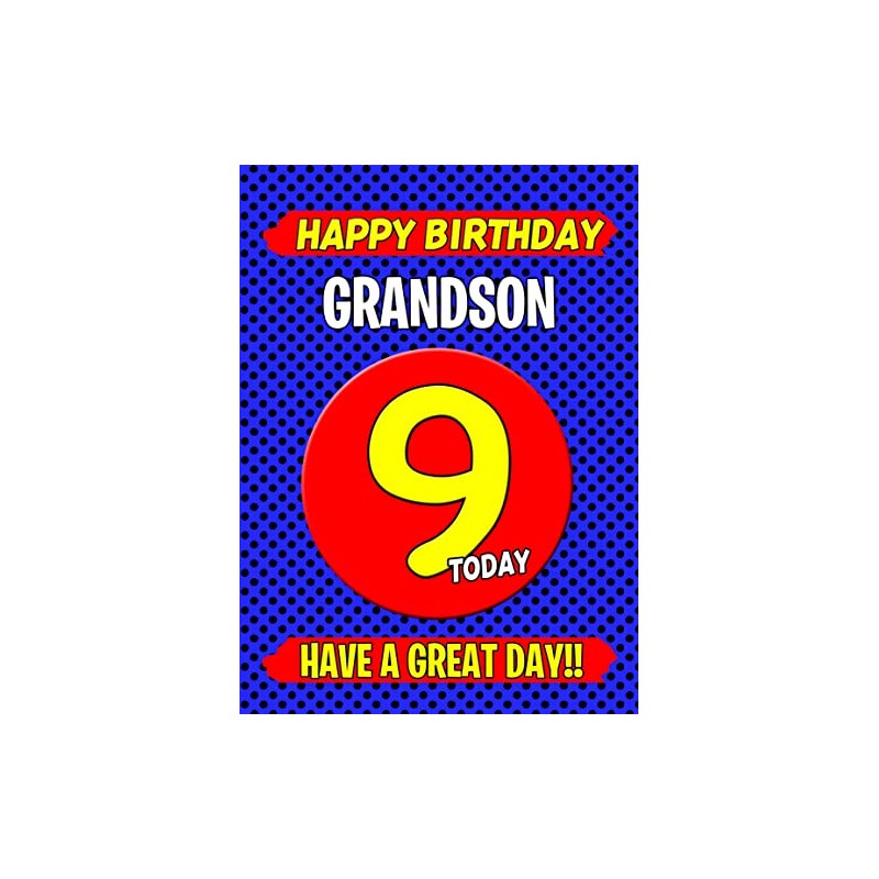 Grandson 9th Birthday Card