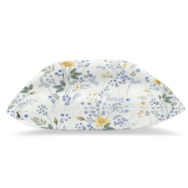 Wsunsal Spring Floral Pillow Covers 20 x 20 Inch Set of 2, Blue and Yellow Flower Decorative Throw Pillow Covers Farmhouse Wildflower Pillowcase Square Cushion Covers for Home Couch Sofa Bedding