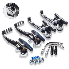 CNCLOL Bike V Brake Set, Bicycle V Brake for Front& Rear, V Brake Caliper For Road Bike/Mountain Bike/MTB/BMX.Black/Blue