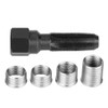 Qiilu Spark Plug Tool, Carbon Steel Spark Plug Re-thread Tools