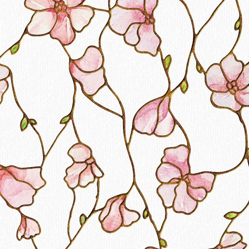 UNI Window Film Static Clings Non Adhesive 3D Stained Glass