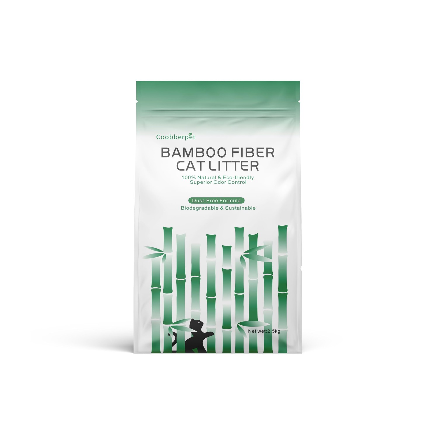 Picture of Coobberpet Bamboo Fiber Cat Litter, 100% Natural & Eco-Friendly ...
