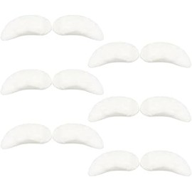 2Pcs Self-Adhesive White Santa Claus Costume Eyebrows, Bushy False Facial Hair for Adult Christmas Mad Hatter Accessories