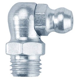 Groz 46006 1/4" 90-Degree Grease Fitting, 28 SAE-LT, 5-Pack