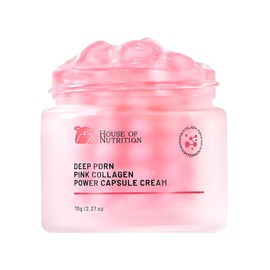 PDRN - Crema de cápsula de colágeno rosa con retinol y 5% niacinamida, salmón, ADN de doble textura, hidratante para cara, gel de gelatina de micro colágeno de 200 Da para reparación de barreras, reafirmante y brillo de vidrio, 2.37 onzas